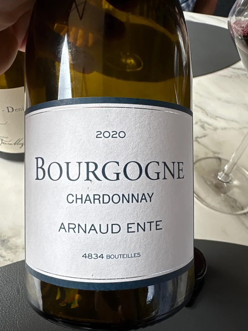 Etikett von Bourgogne Chardonnay