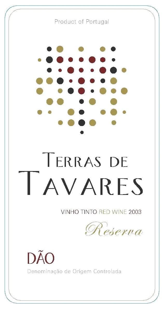 Etikett von Terras de Tavares 2003