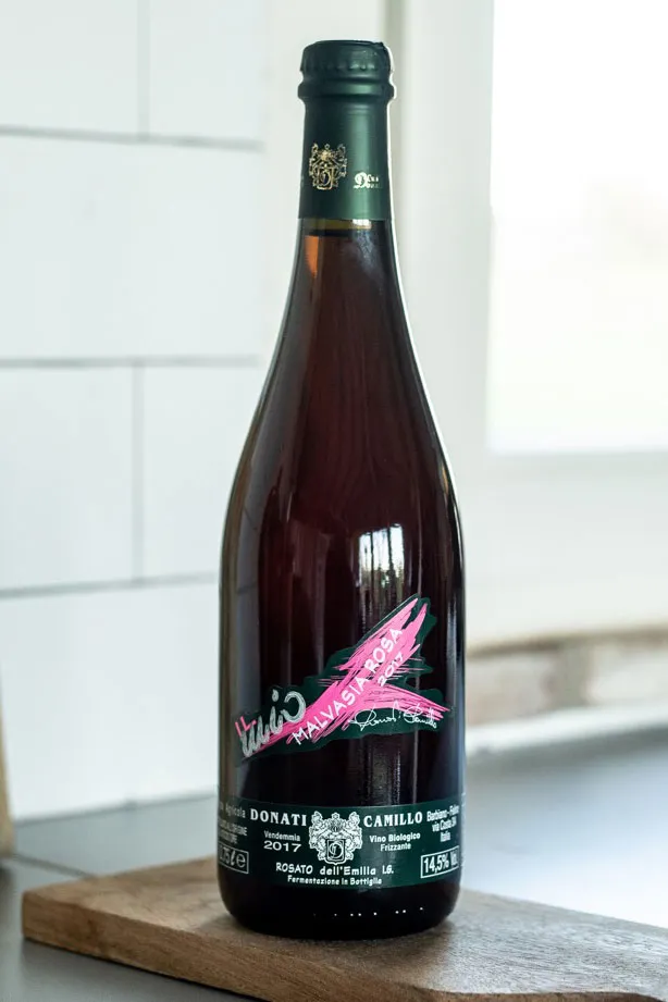 Etikett von Pet Nat Malvasia Rosa