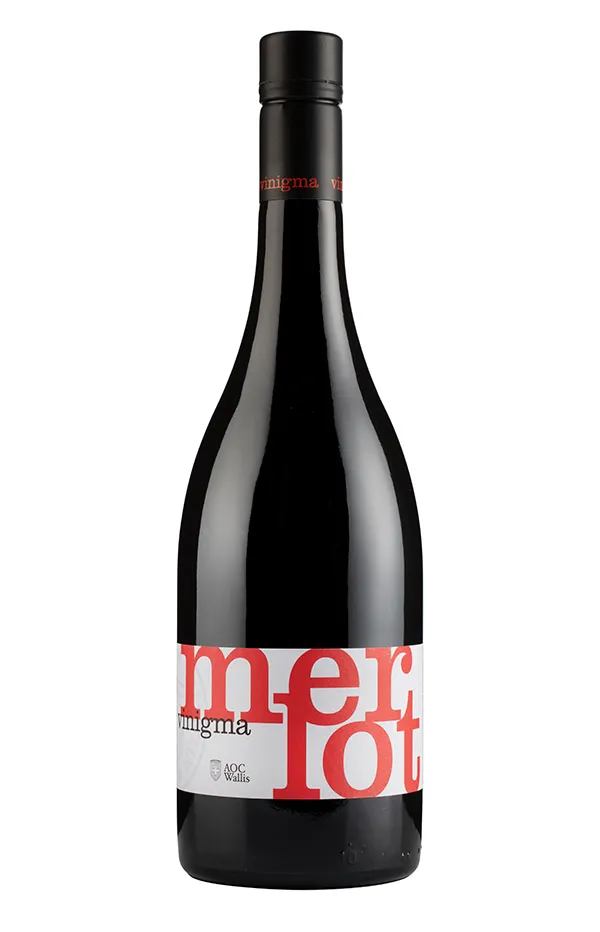 Etikett von merlot