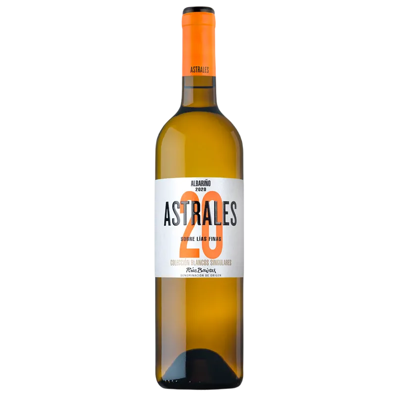 Etikett von Astrales Albariño sobre lías finas