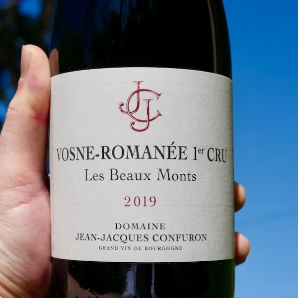 Etikett von Vosne-Romanée Les Beaux Monts 1er Cru