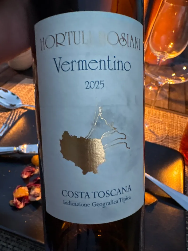 Etikett von Hortuli Hosiani Vermentino