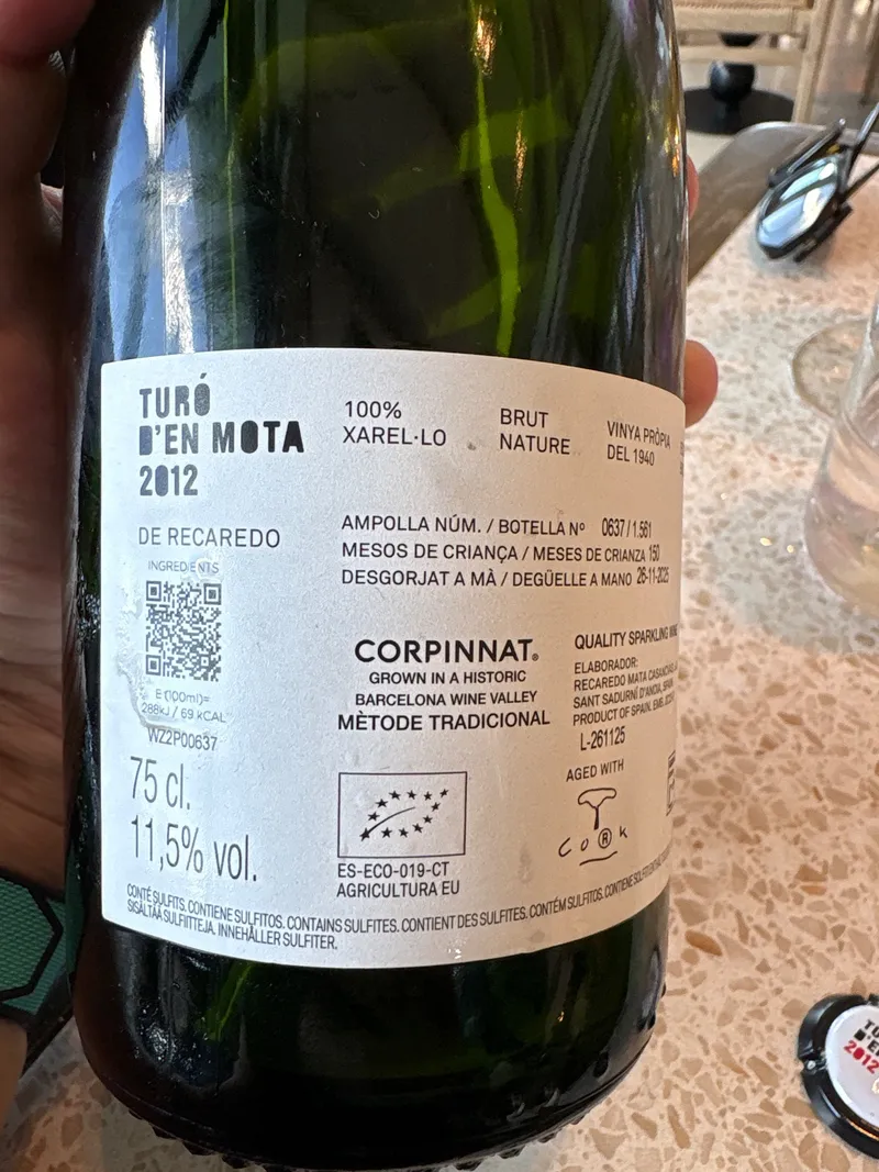 Etikett von Turó d'en Mota Brut Nature