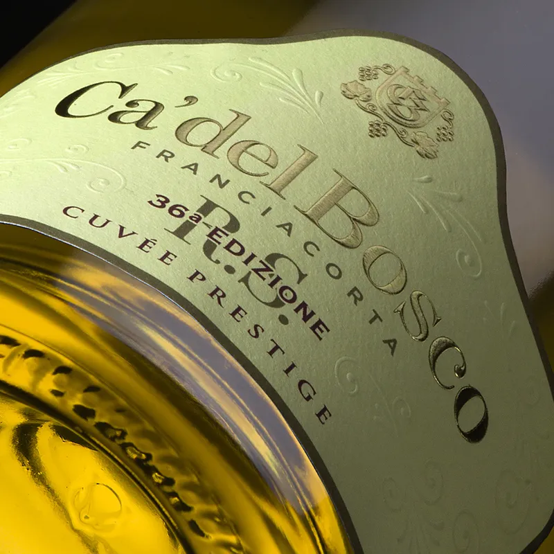 Etikett von Franciacorta Cuvée Prestige Edizione R.S.