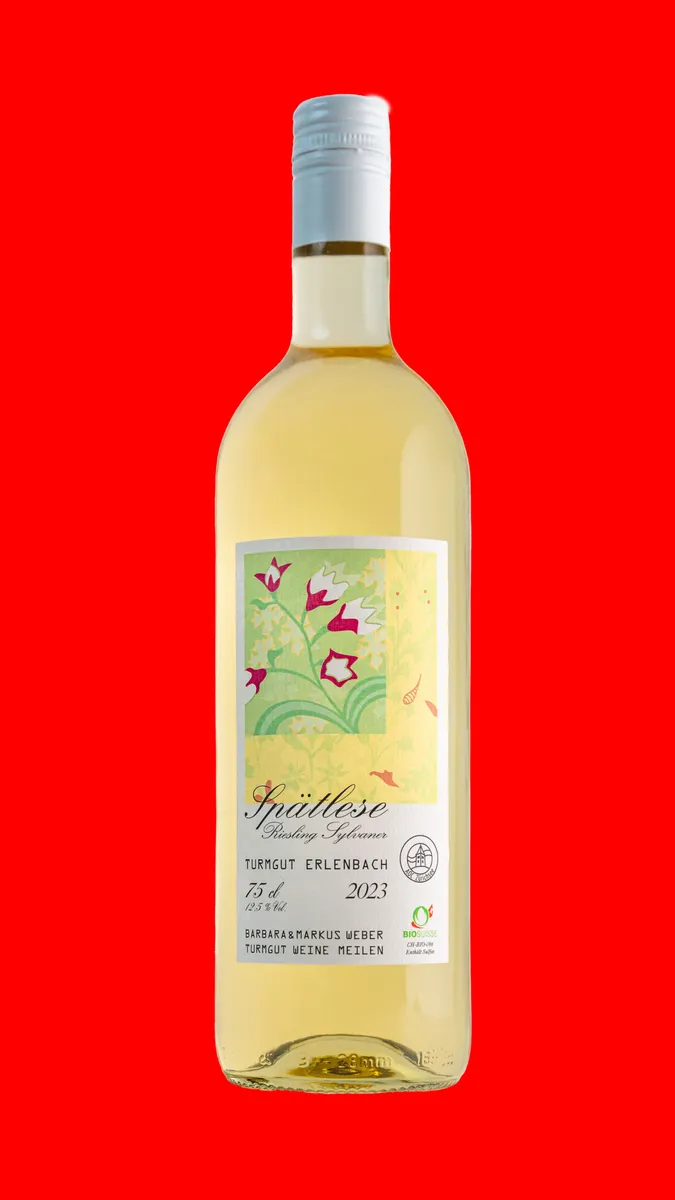 Etikett von Riesling-Sylvaner Spätlese Turmgut