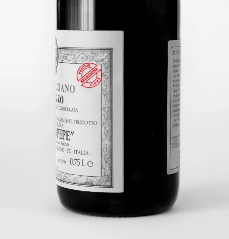 Etikett von Casa Pepe Vigne Vecchie Montepulciano d'Abruzzo