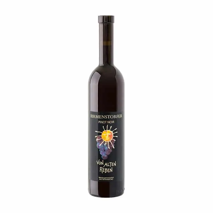 Etikett von Pinot Noir von alten Reben