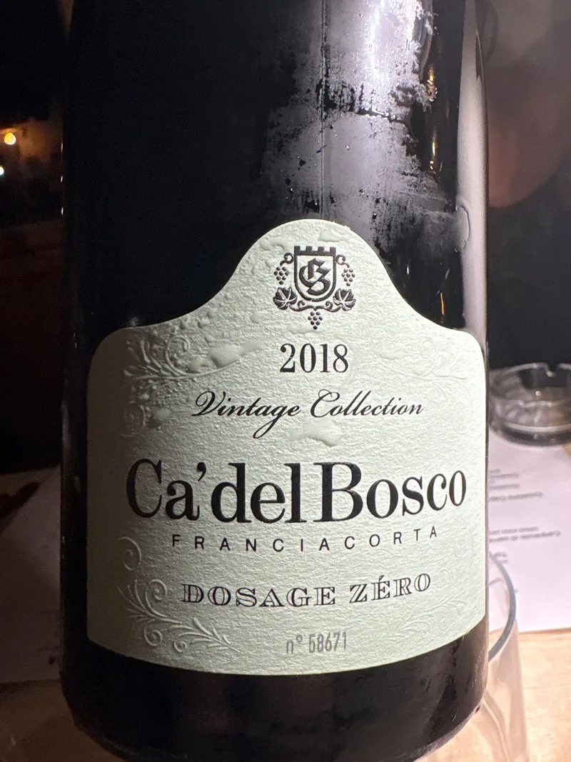 Etikett von Franciacorta Dosage Zéro Vintage Collection