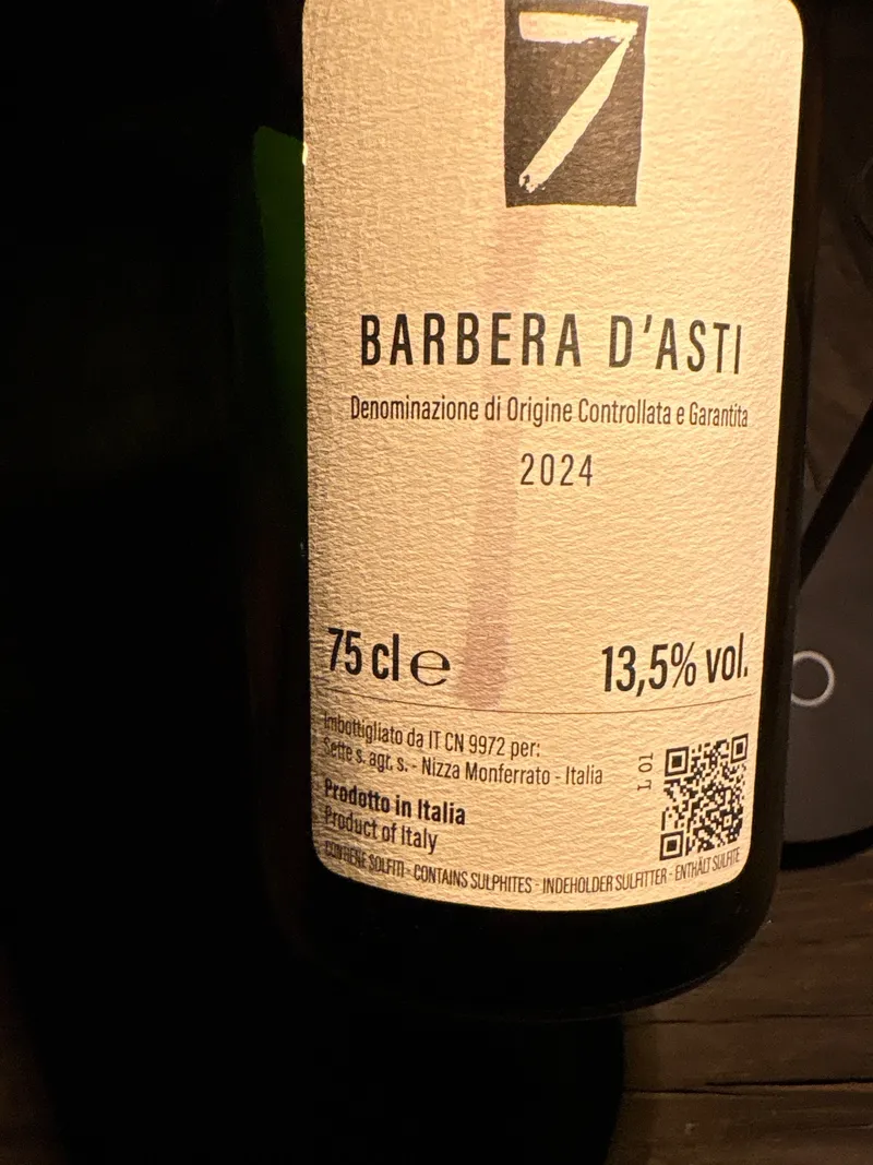 Etikett von Barbera d'Asti DOCG