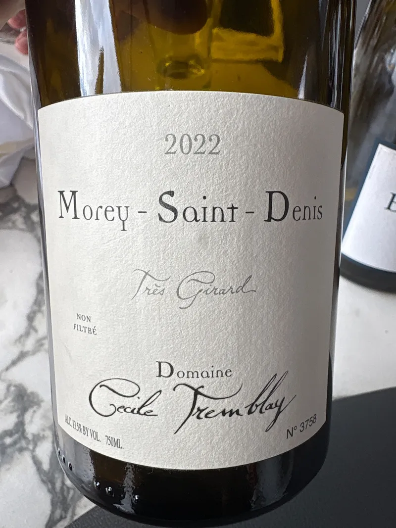 Etikett von Morey Saint Denis