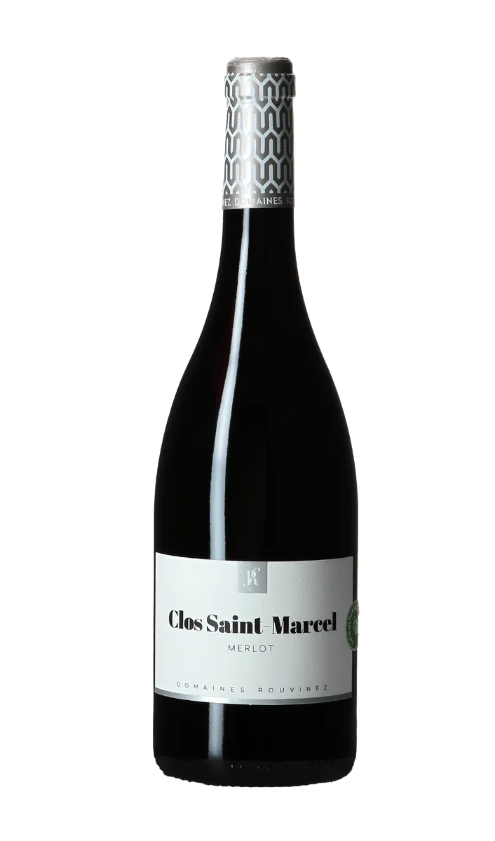 Etikett von Merlot Clos Saint-Marcel