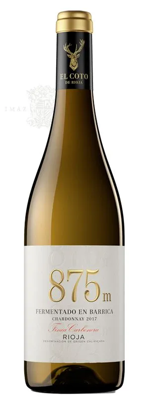 Etikett von 875 M Chardonnay