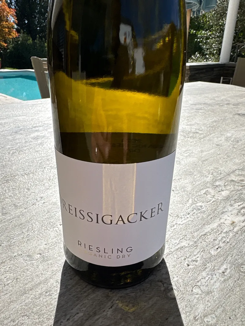 Etikett von Dreissigacker Riesling Organic Dry