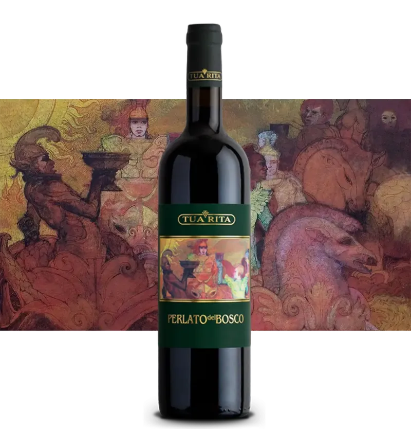 Etikett von Perlato del Bosco Rosso