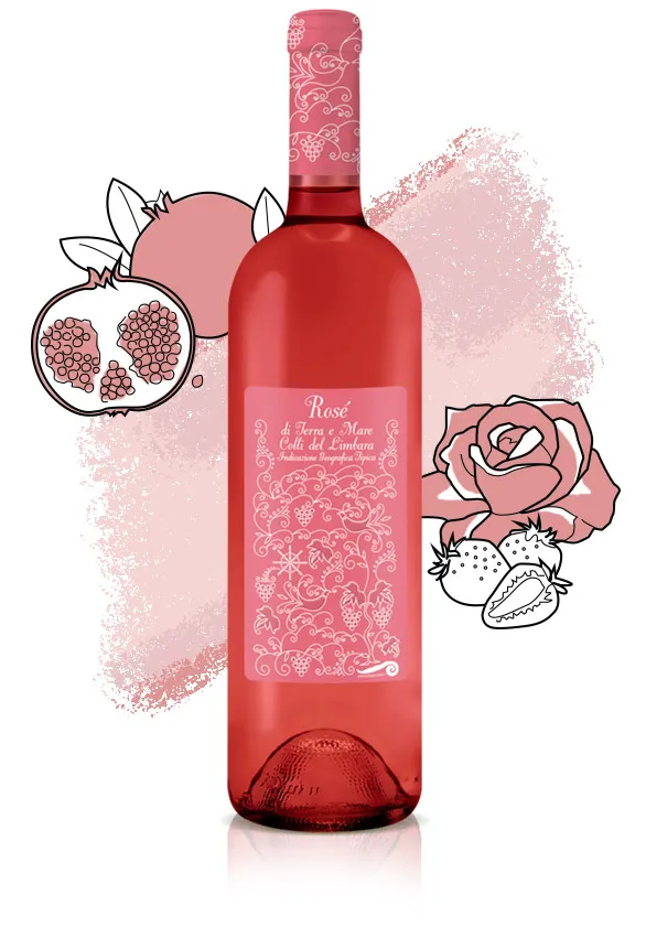 Etikett von Rosé di Terra e Mare