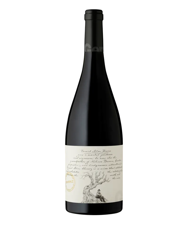 Etikett von Ernest Allan Shiraz