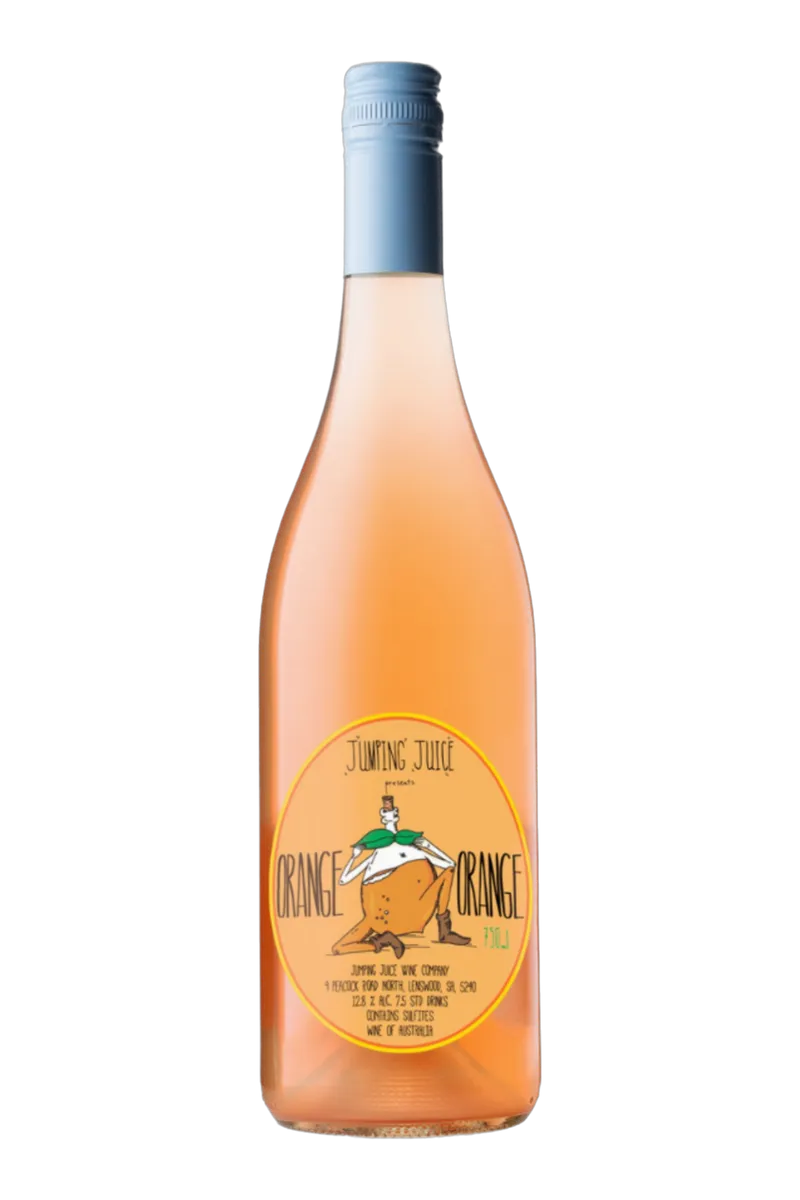 Etikett von Jumping Juice Orange