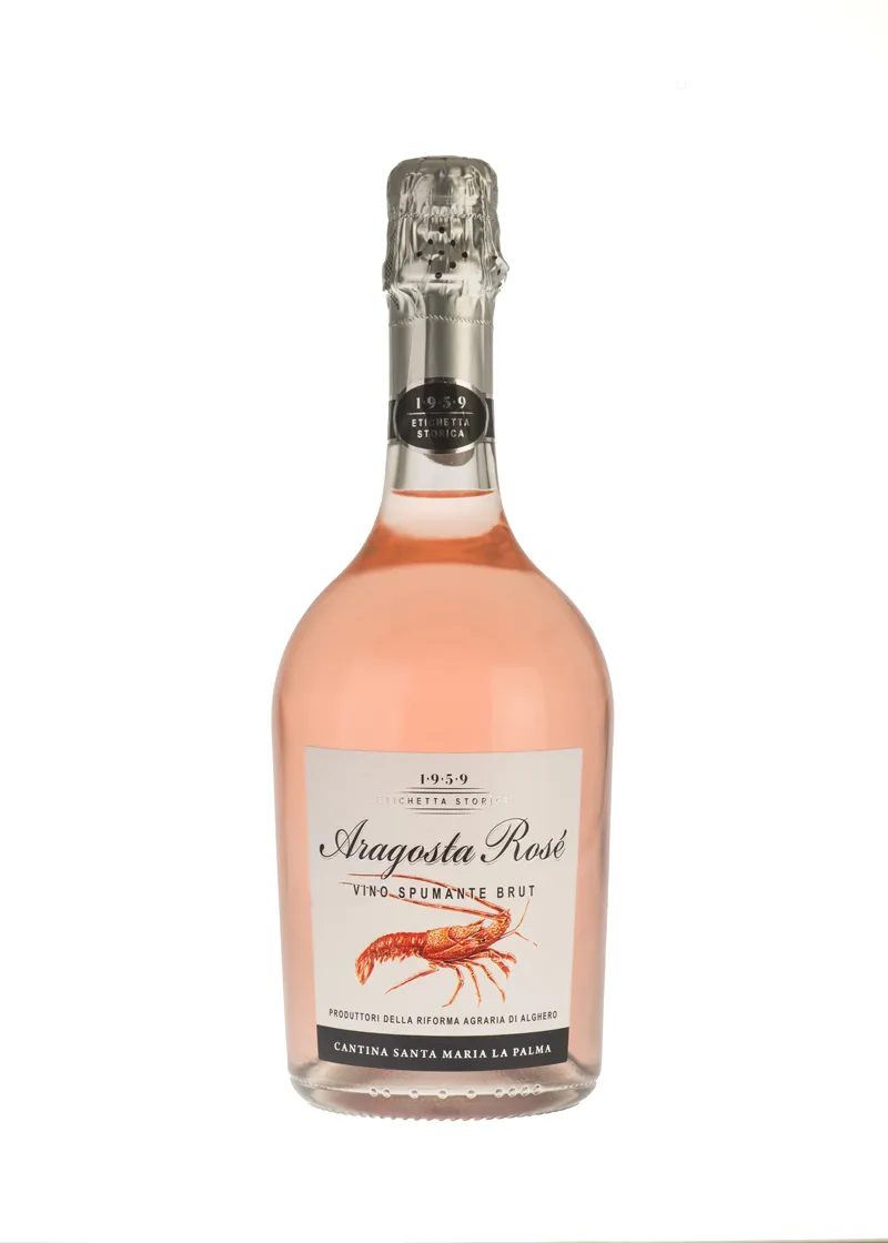 Etikett von Aragosta Rosé Vino Spumante Brut