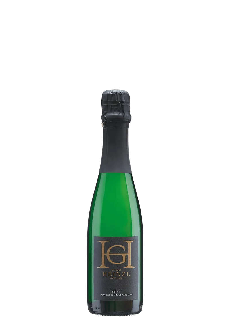Etikett von Sekt vom Gelben Muskateller