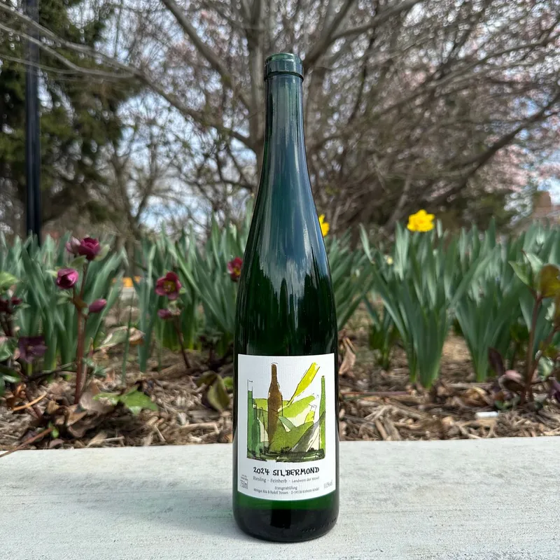 Etikett von Silbermond Riesling Feinherb